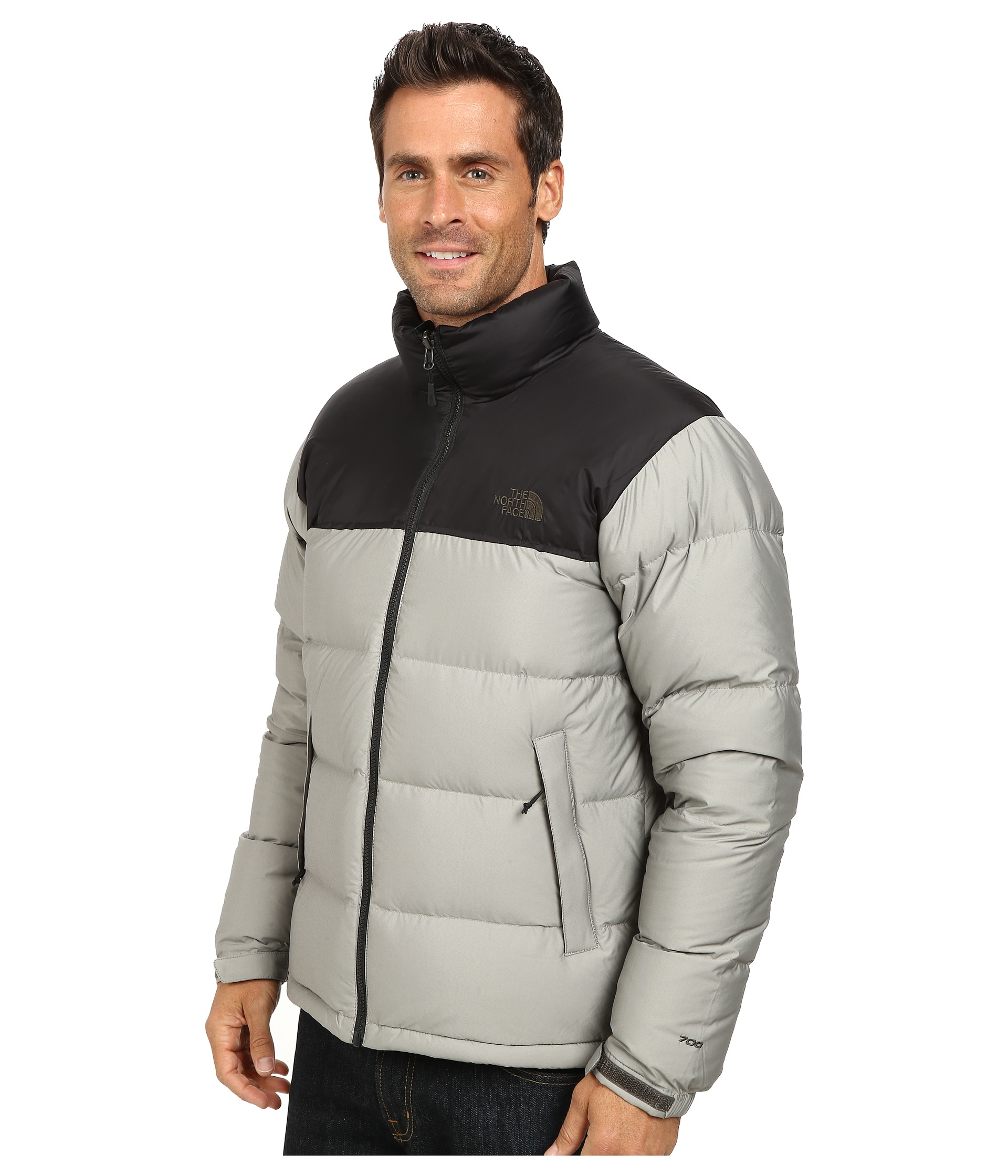 The North Face Nuptse Jacket in Gray for Men - Lyst