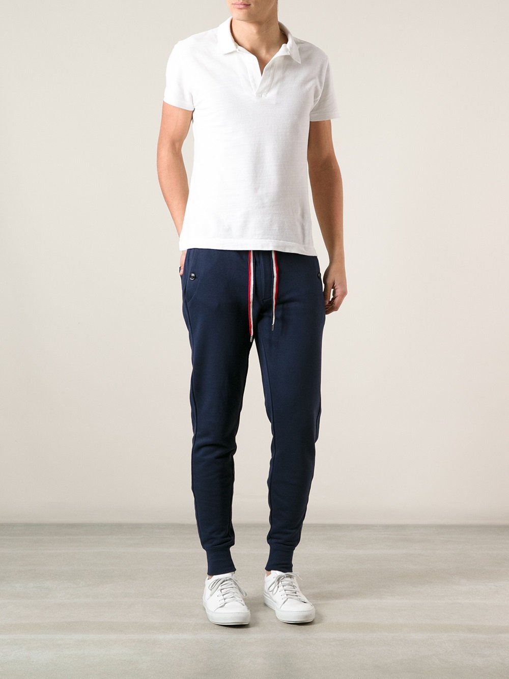 Moncler Slim Fit Track Pants in Blue for Men - Lyst