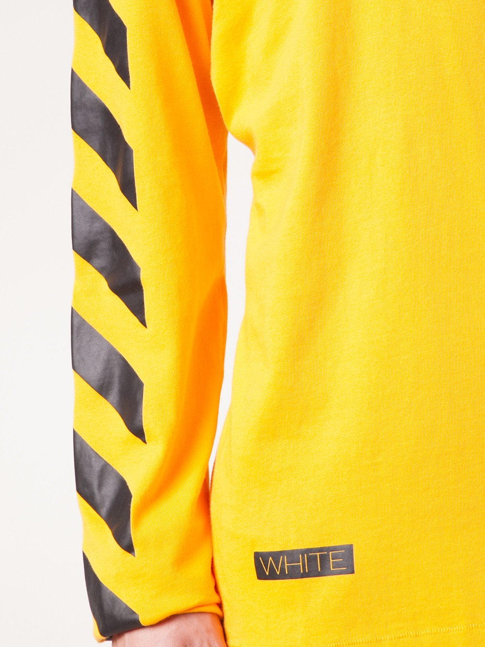 Off-White c/o Virgil Abloh Long Sleeve T-Shirt in Yellow for Men | Lyst