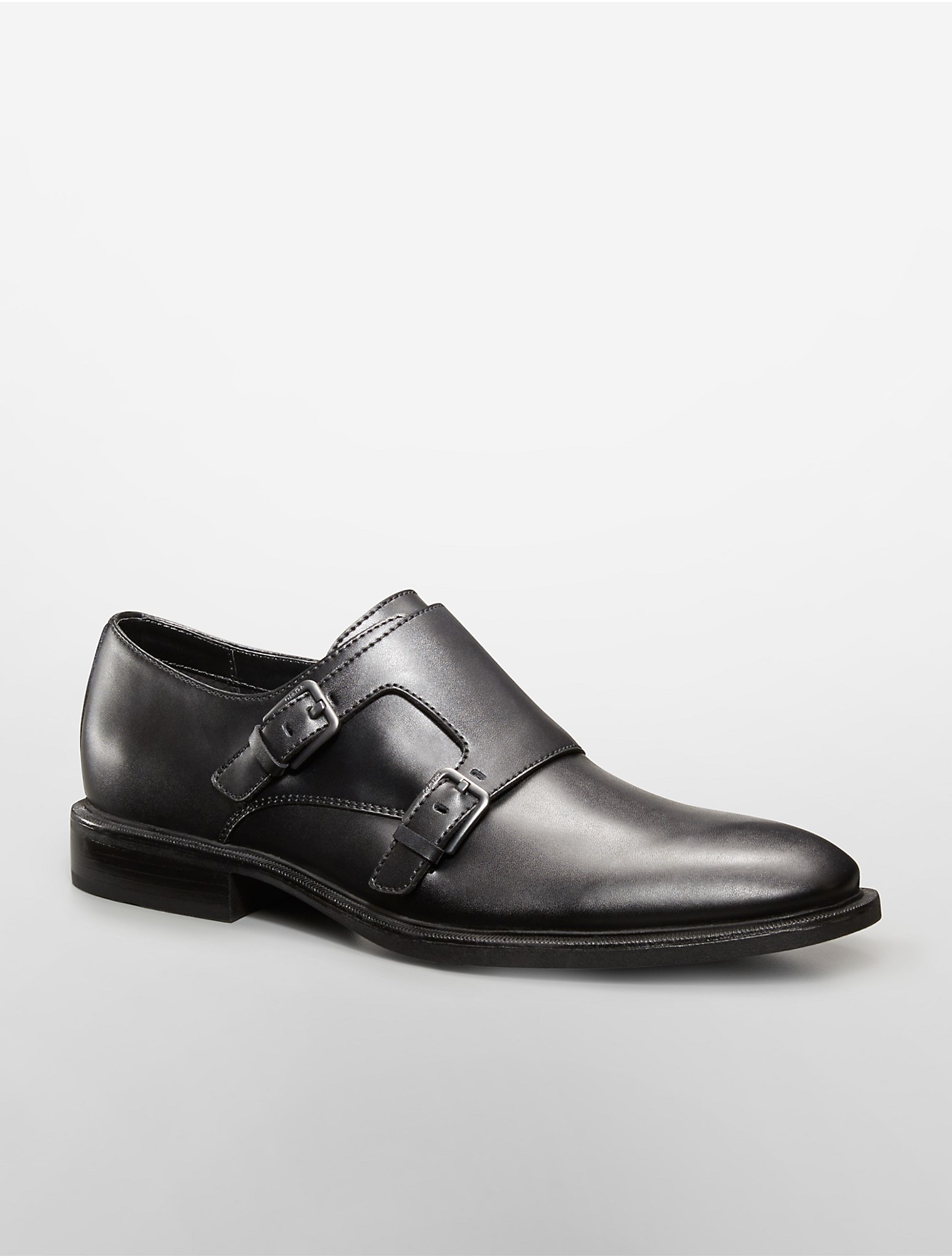 calvin klein double monk strap