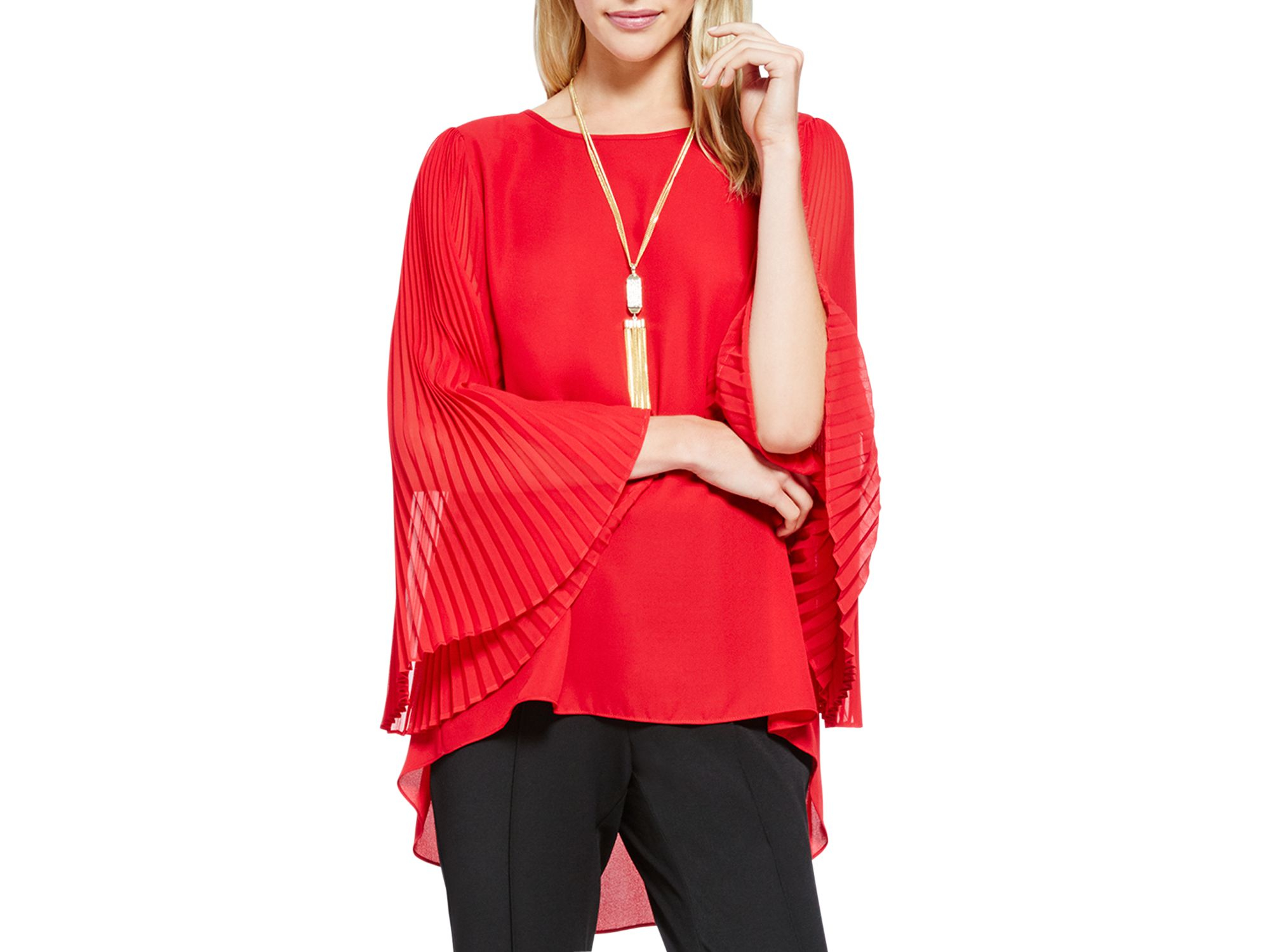 vince camuto bell sleeve top