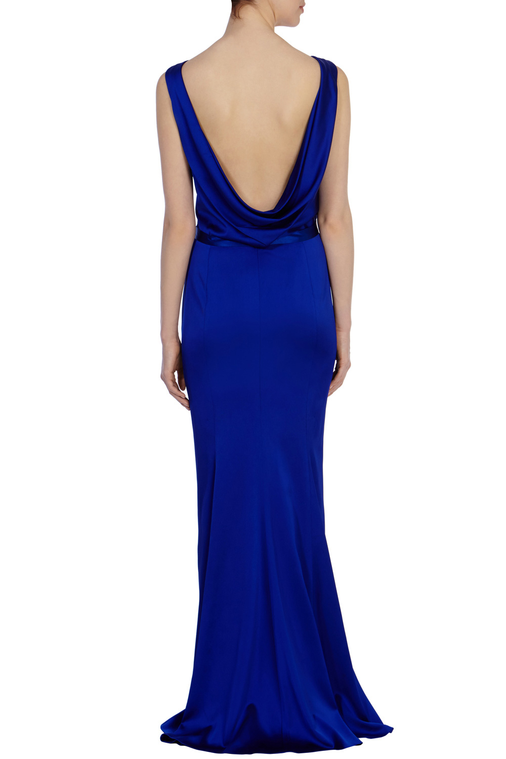 Lyst - Coast Felix Satin Maxi Dress in Blue