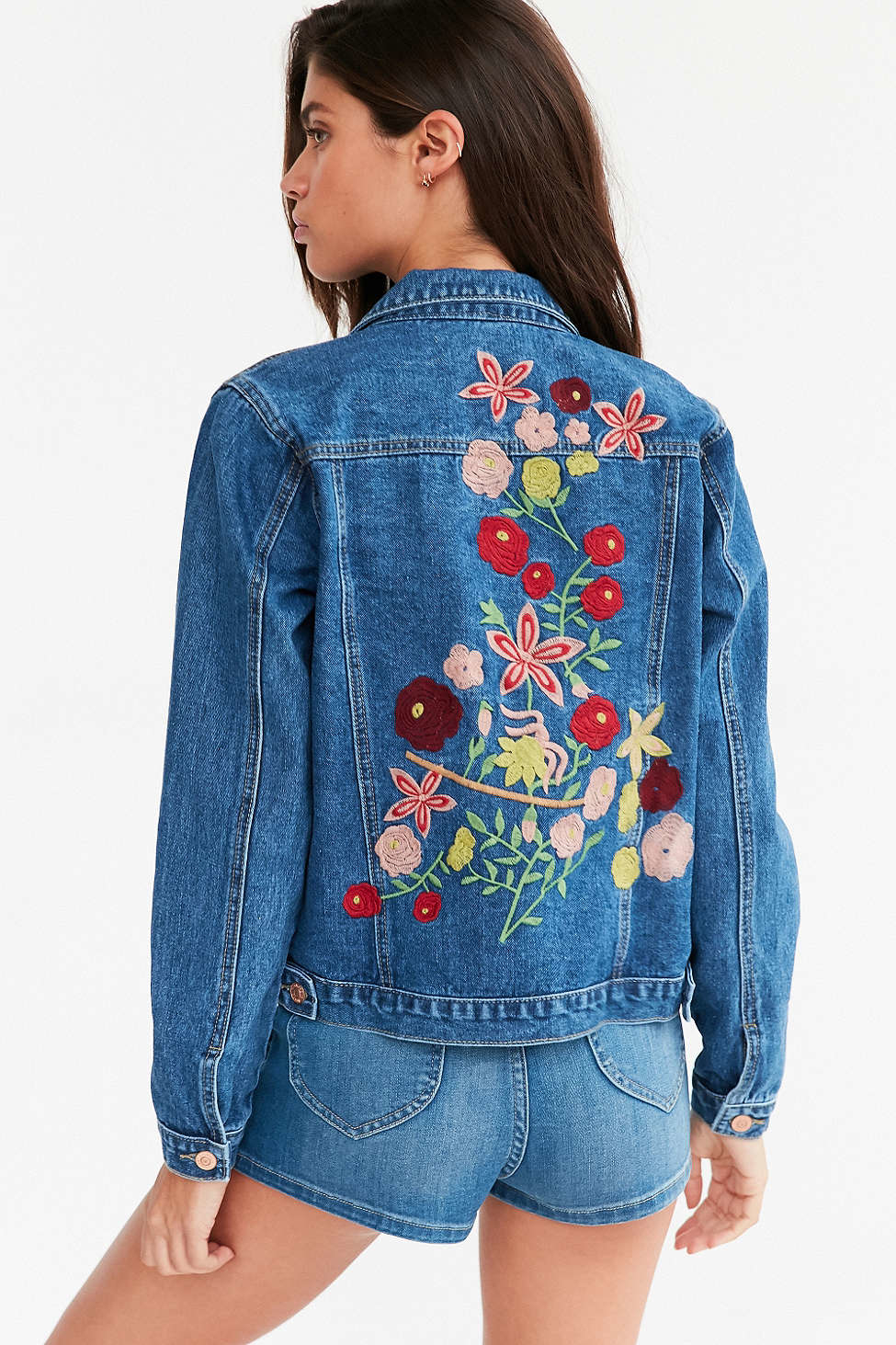 embroidery on denim jacket