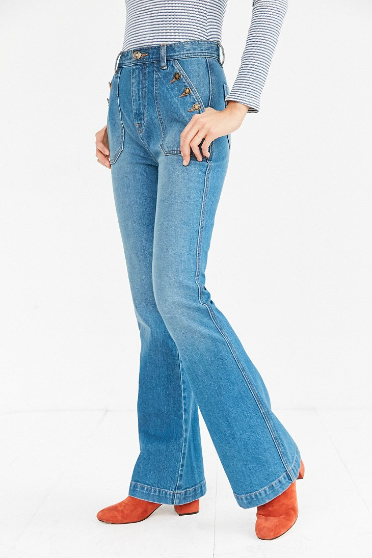 BDG Sailor High-rise Flare Jean in Blue | Lyst
