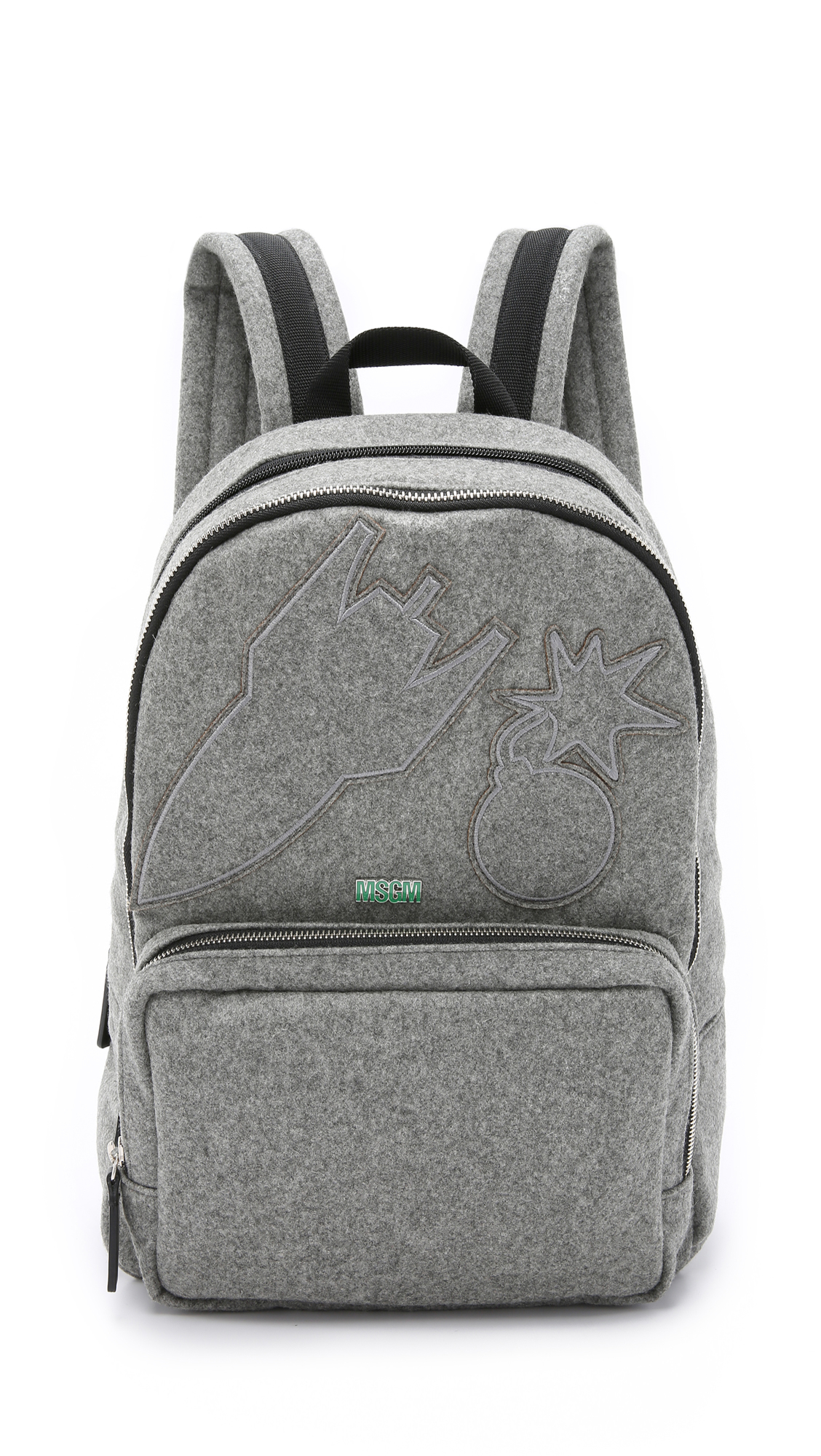Lyst Msgm Backpack in Gray for Men