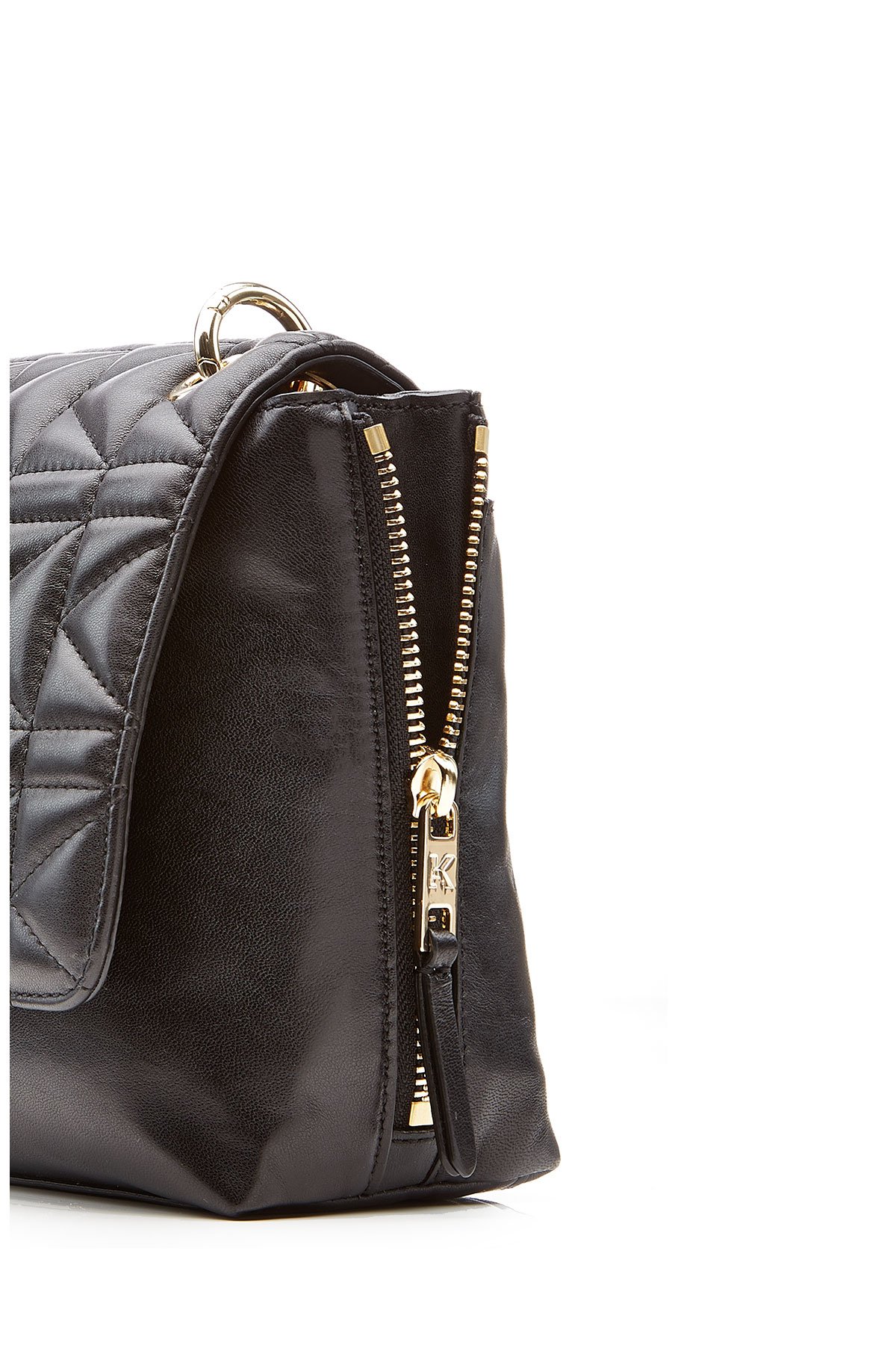 Lyst - Karl Lagerfeld Quilted Leather Shoulder Bag in Black