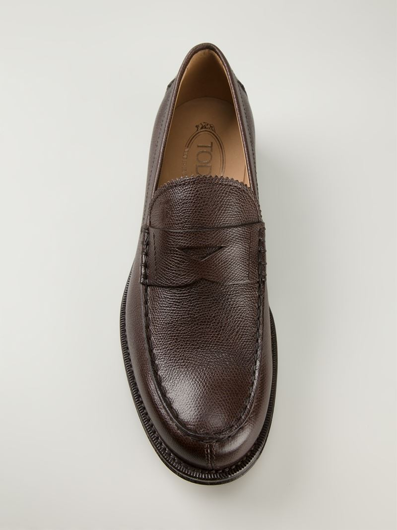 tod's loafers brown