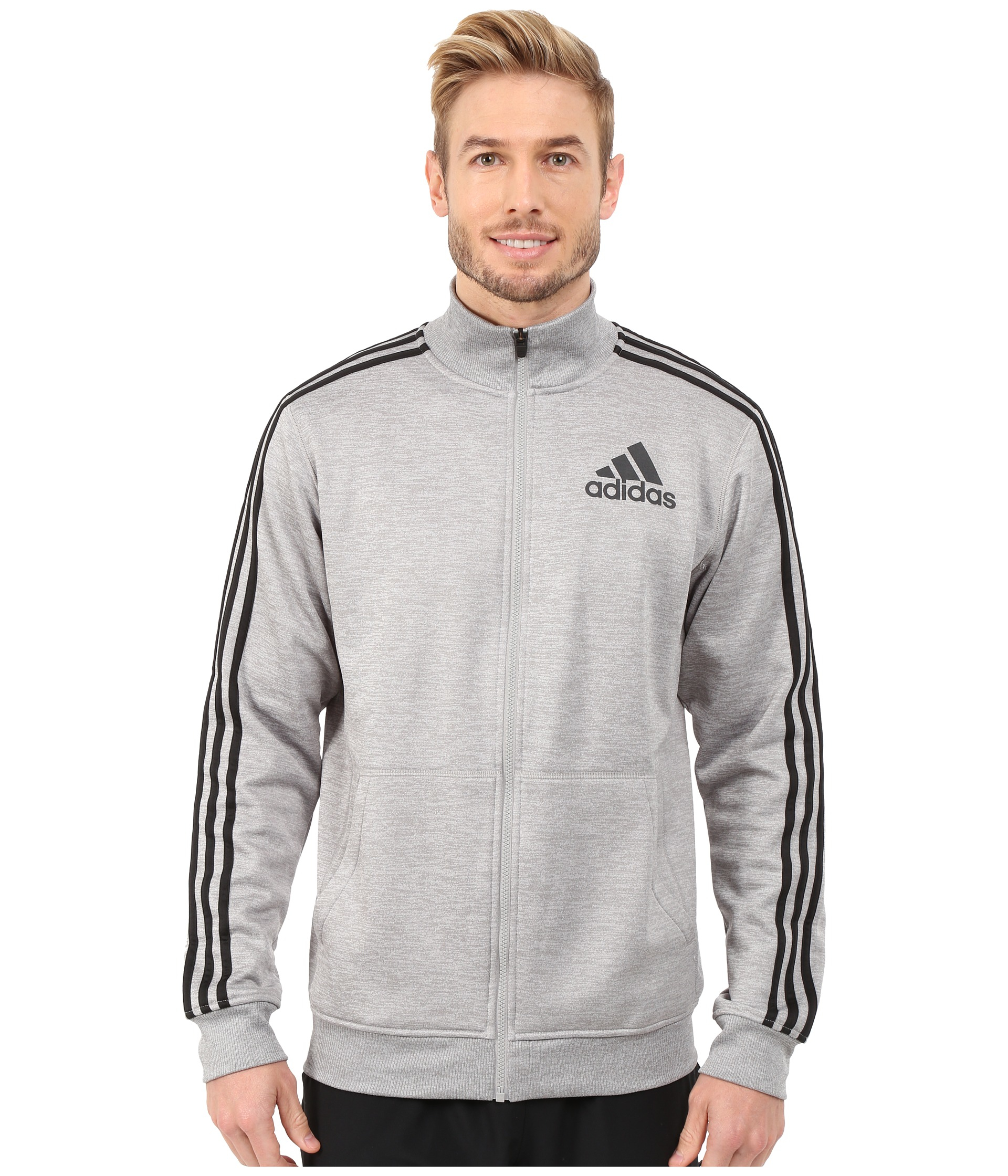 adidas gray track jacket