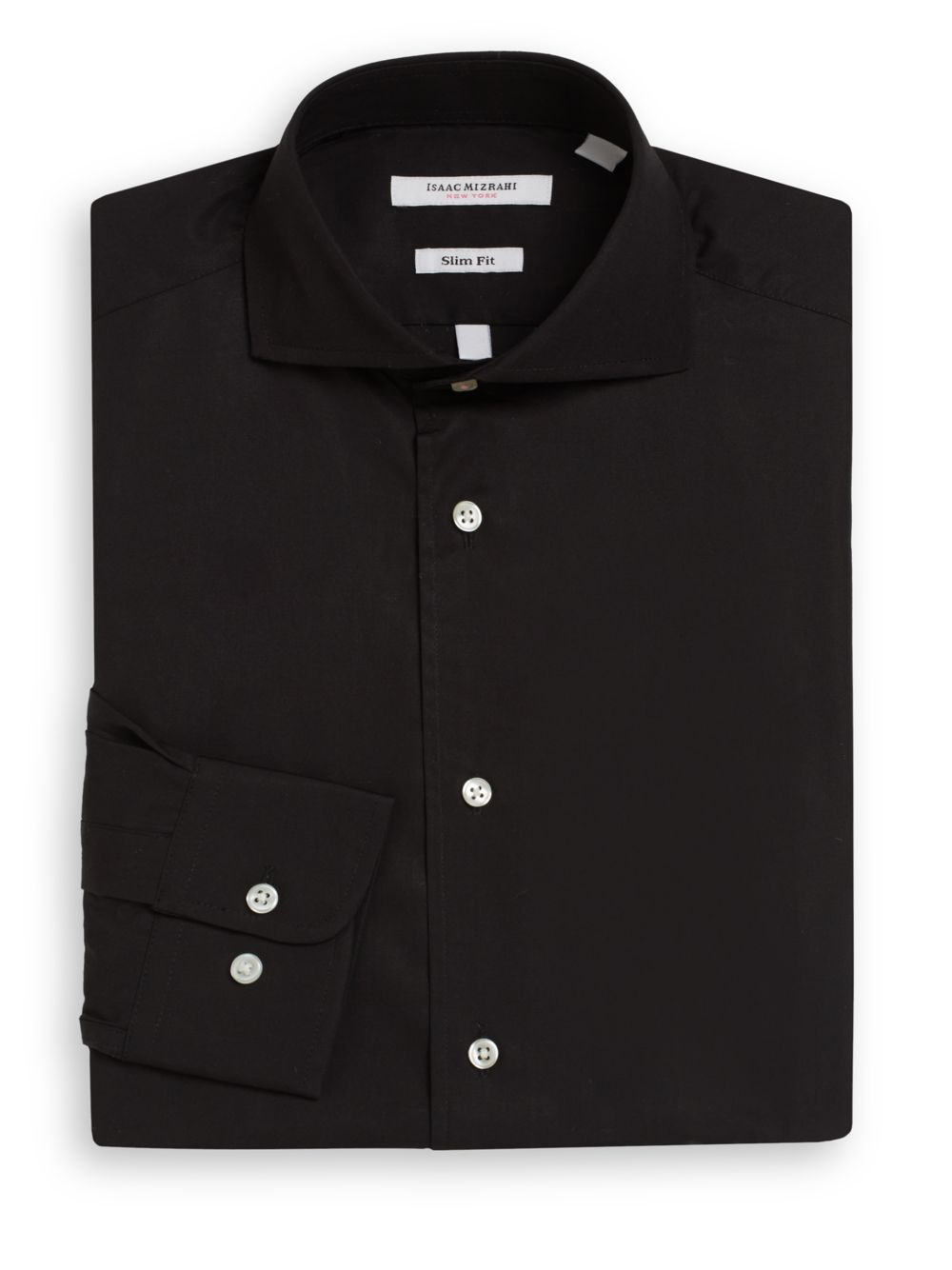 Lyst - Isaac Mizrahi New York Slim-fit Solid Cotton Dress Shirt in ...