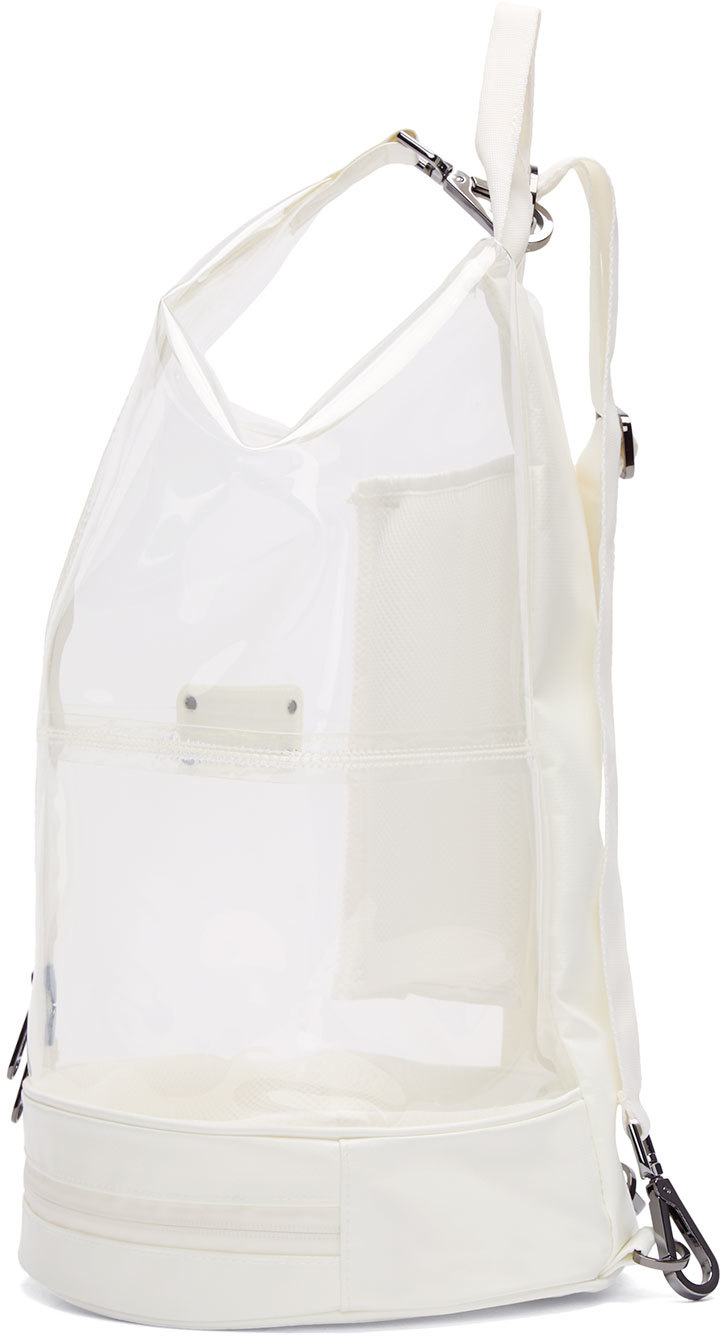 adidas By Stella McCartney Synthetic White And Transparent Vinyl Sportsbag  5 Backpack - Lyst