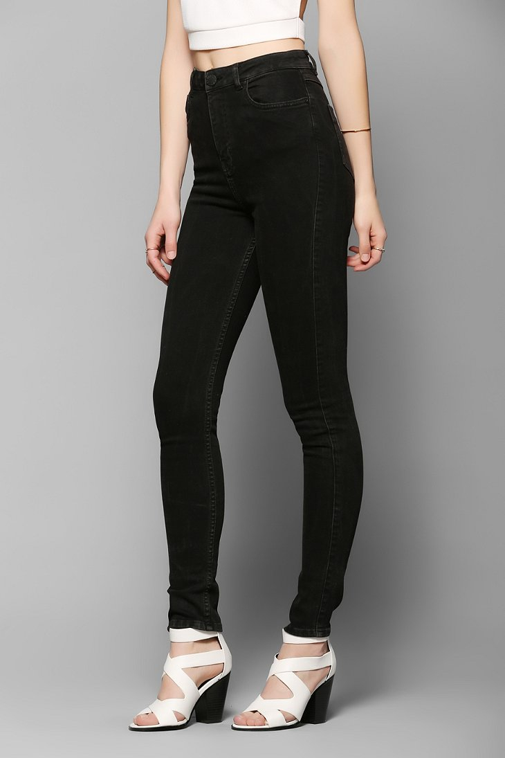 Urban Outfitters Light Before Dark Super Highrise Skinny Jean Black - Lyst