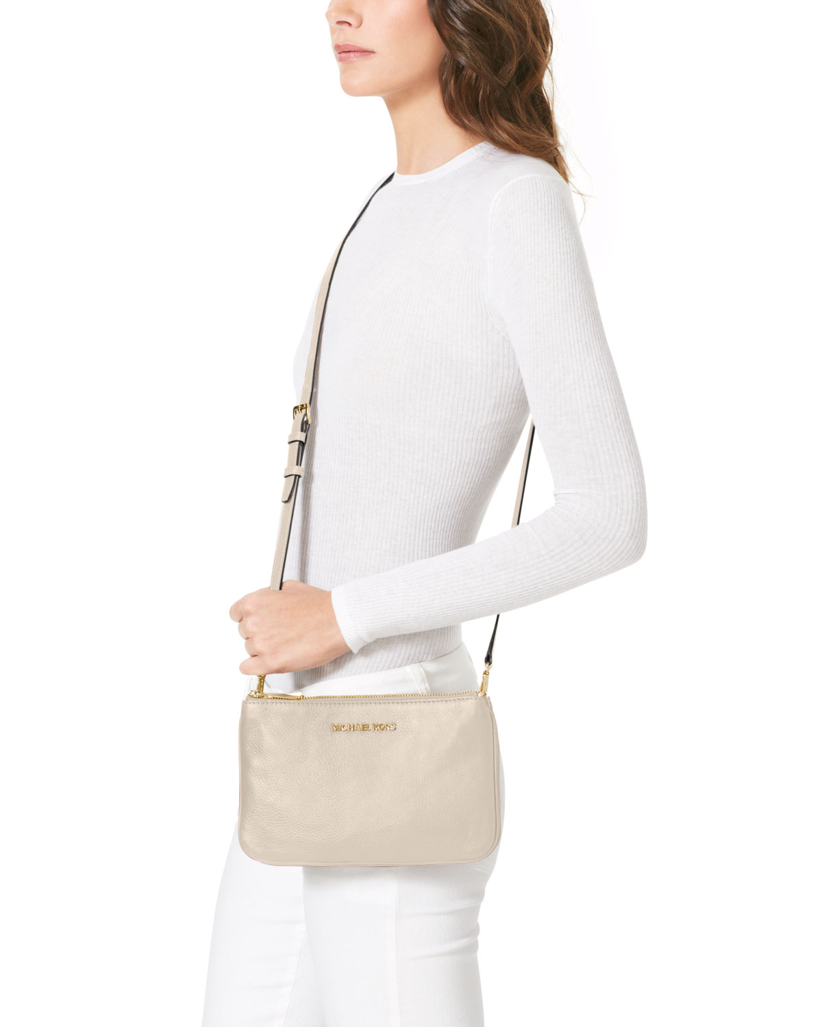 michael michael kors large gusset crossbody