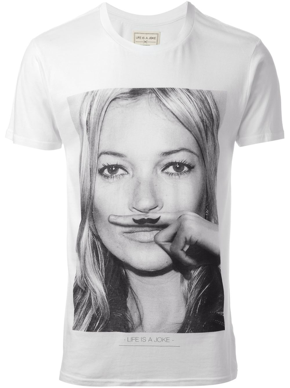boom Framework leder ELEVEN PARIS 'kate Moss' Print T-shirt in White for Men | Lyst