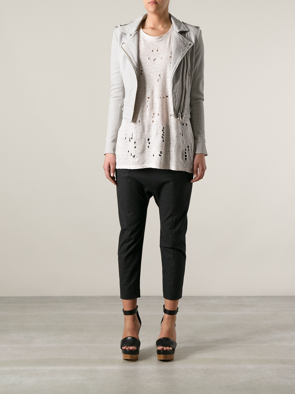 Iro Luiga Jacket In Gray Lyst Gallery