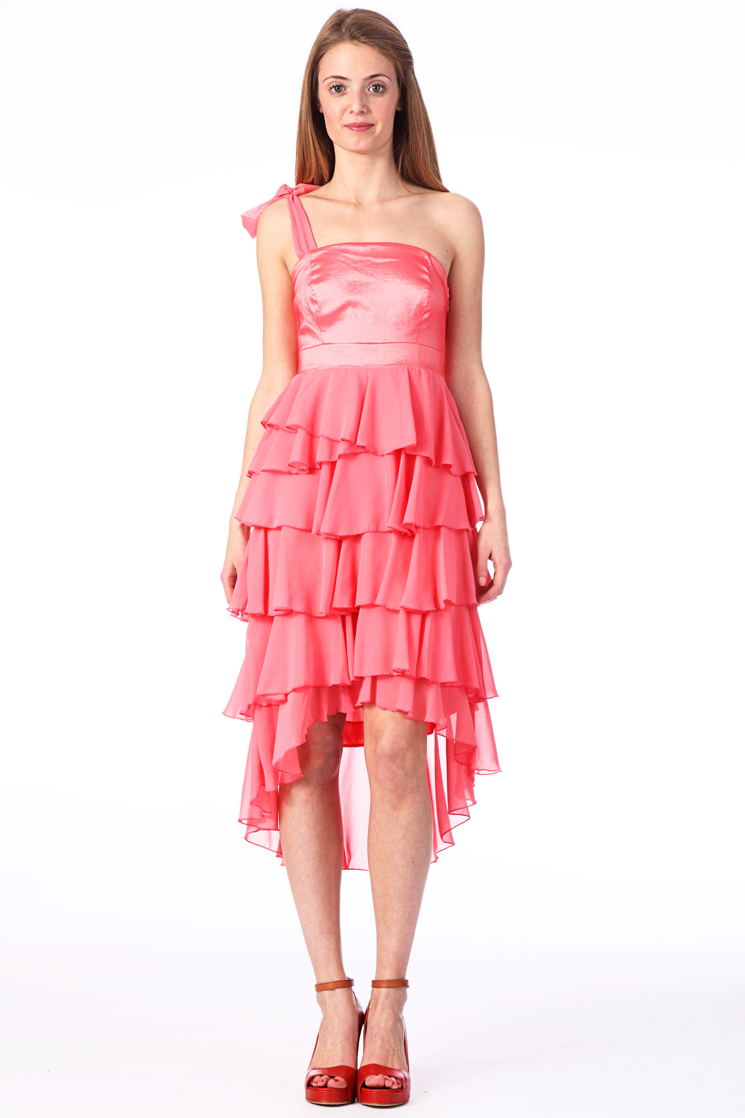 Vila Bustier Dress in Red Lyst