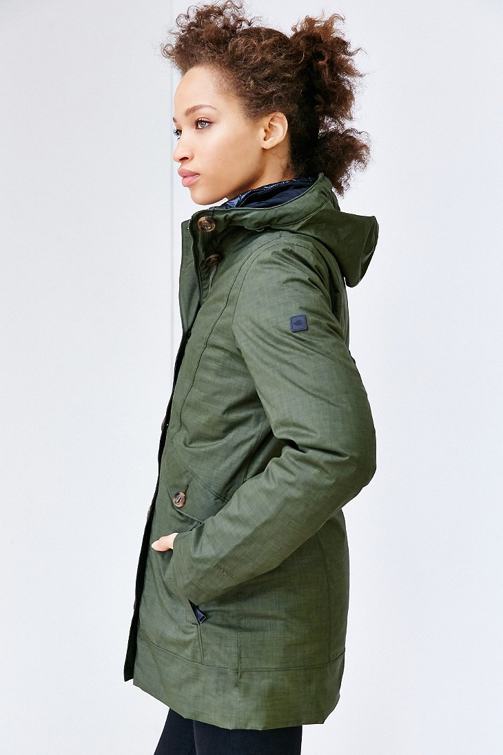 north face olive green jacket womens