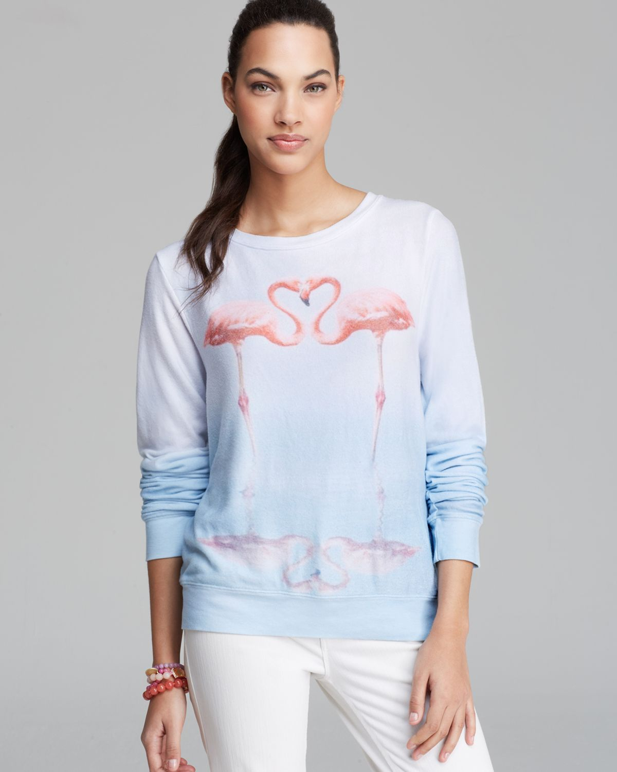 wildfox flamingo sweater