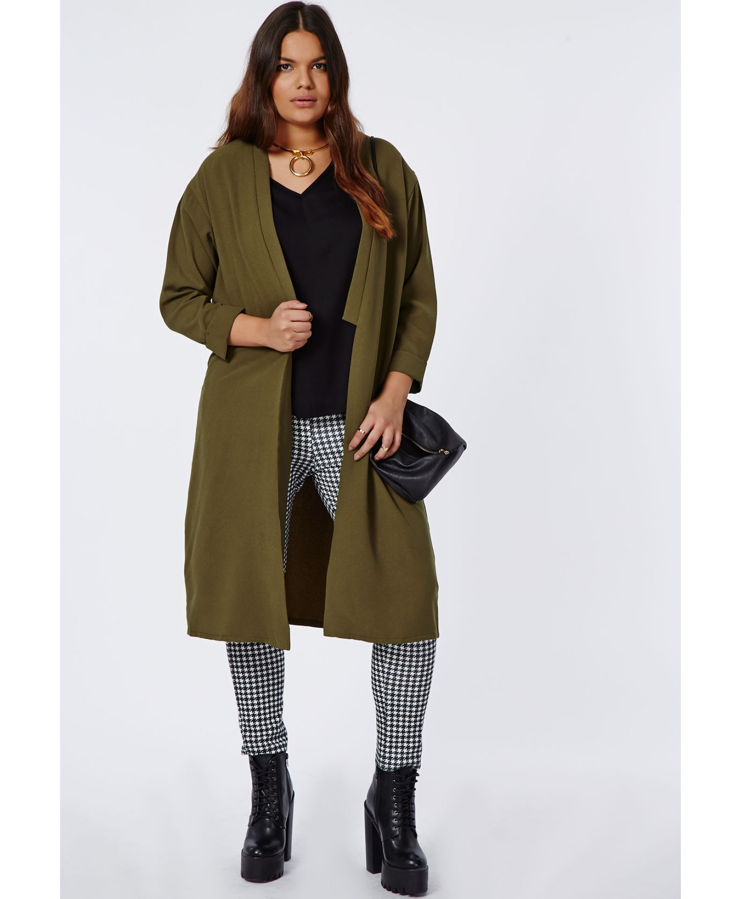 plus size longline jacket