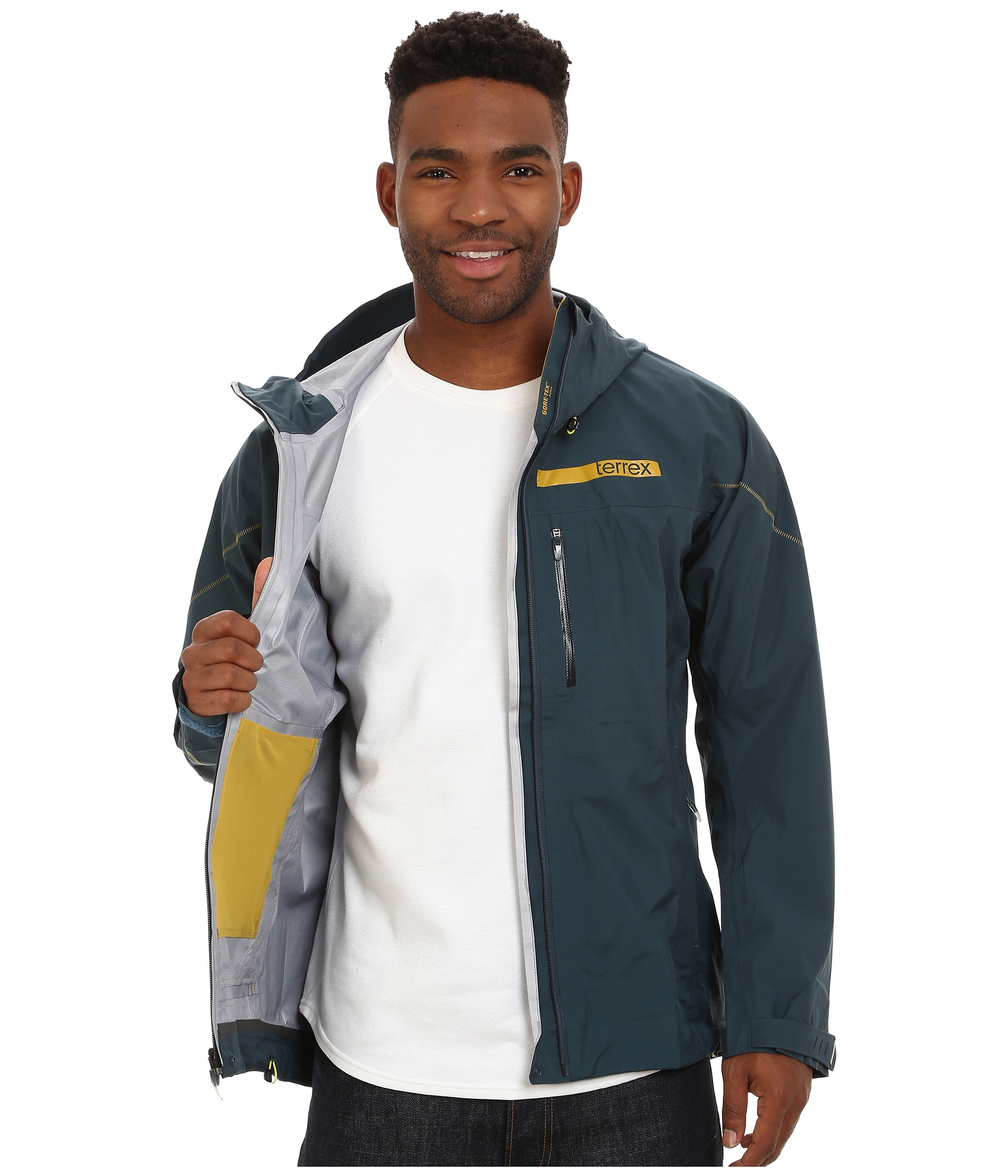 Adidas Synthetic Terrex Gtx Active Shell 3 Jacket In Midnight Blue For Men Lyst Adidas Synthetic Terrex Gtx Active Shell 3 Jacket In Midnight Blue For Men Lyst