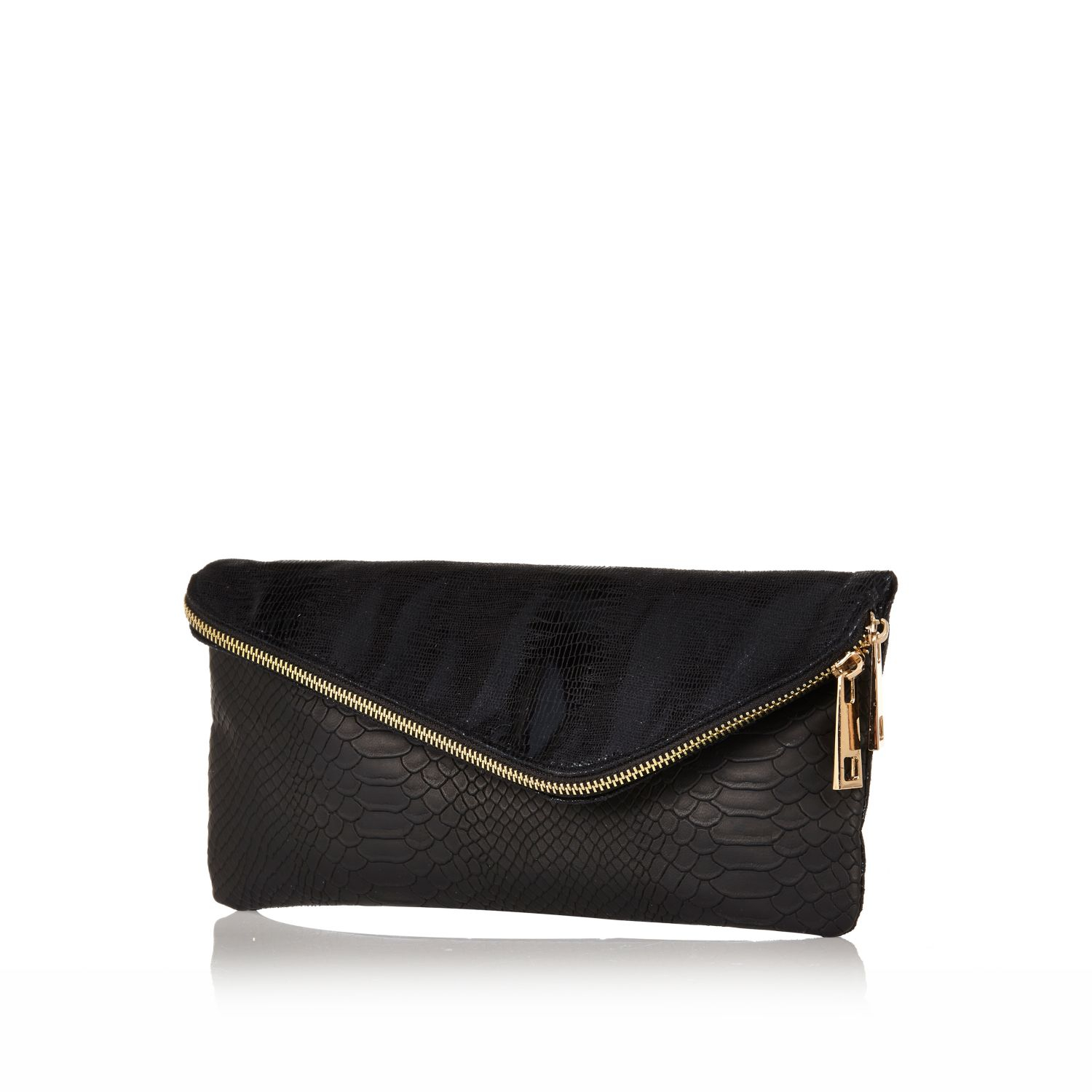 yellow clutch bag river island