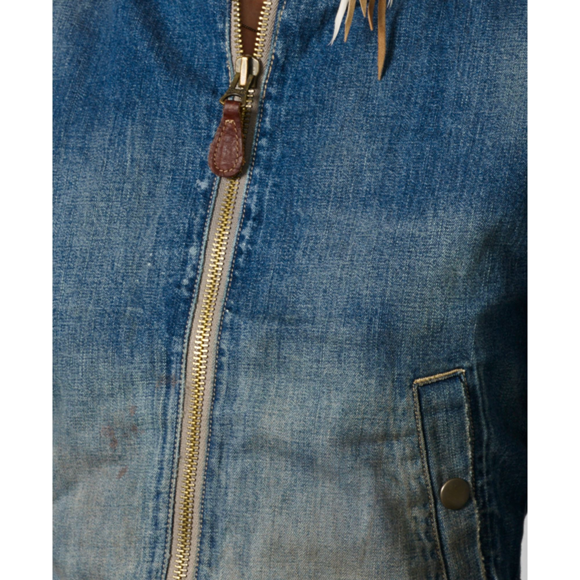 ralph lauren denim bomber jacket