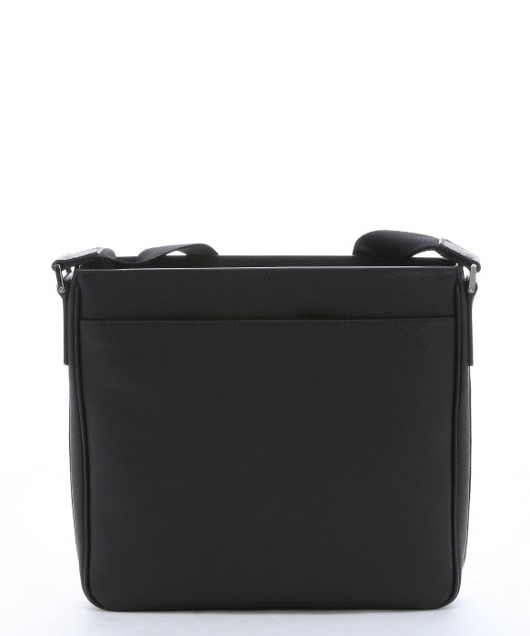 authentic prada handbags usa - Prada Black Saffiano Leather Messenger Bag in Black for Men | Lyst