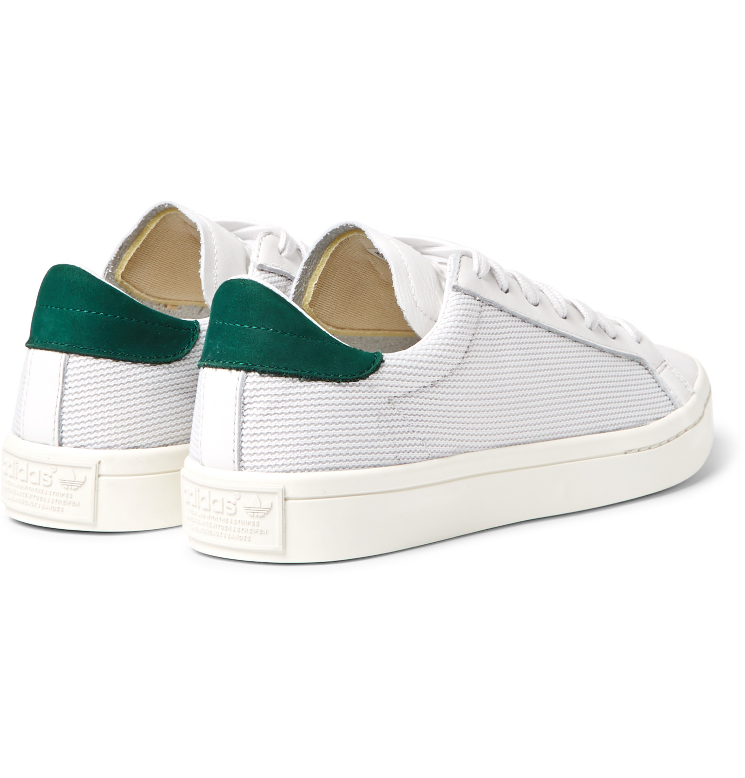 adidas court vantage green white