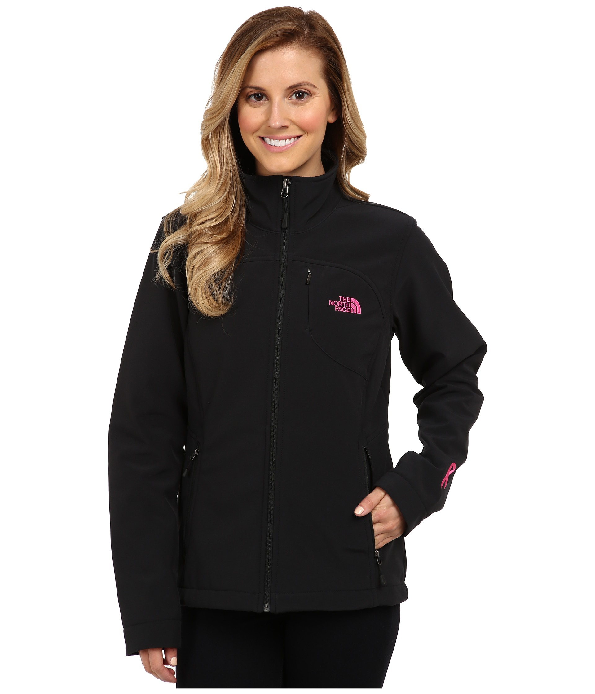 The North Face Pink Ribbon Apex Bionic Jacket in Black | Lyst