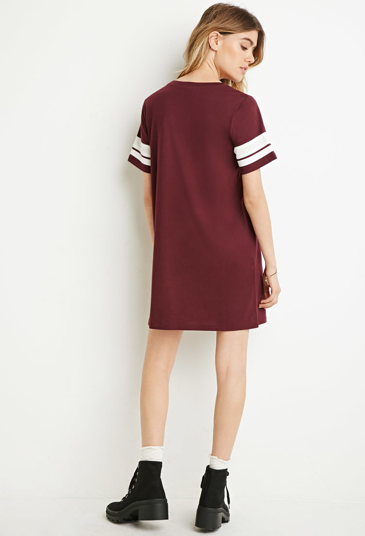 varsity t shirt dress