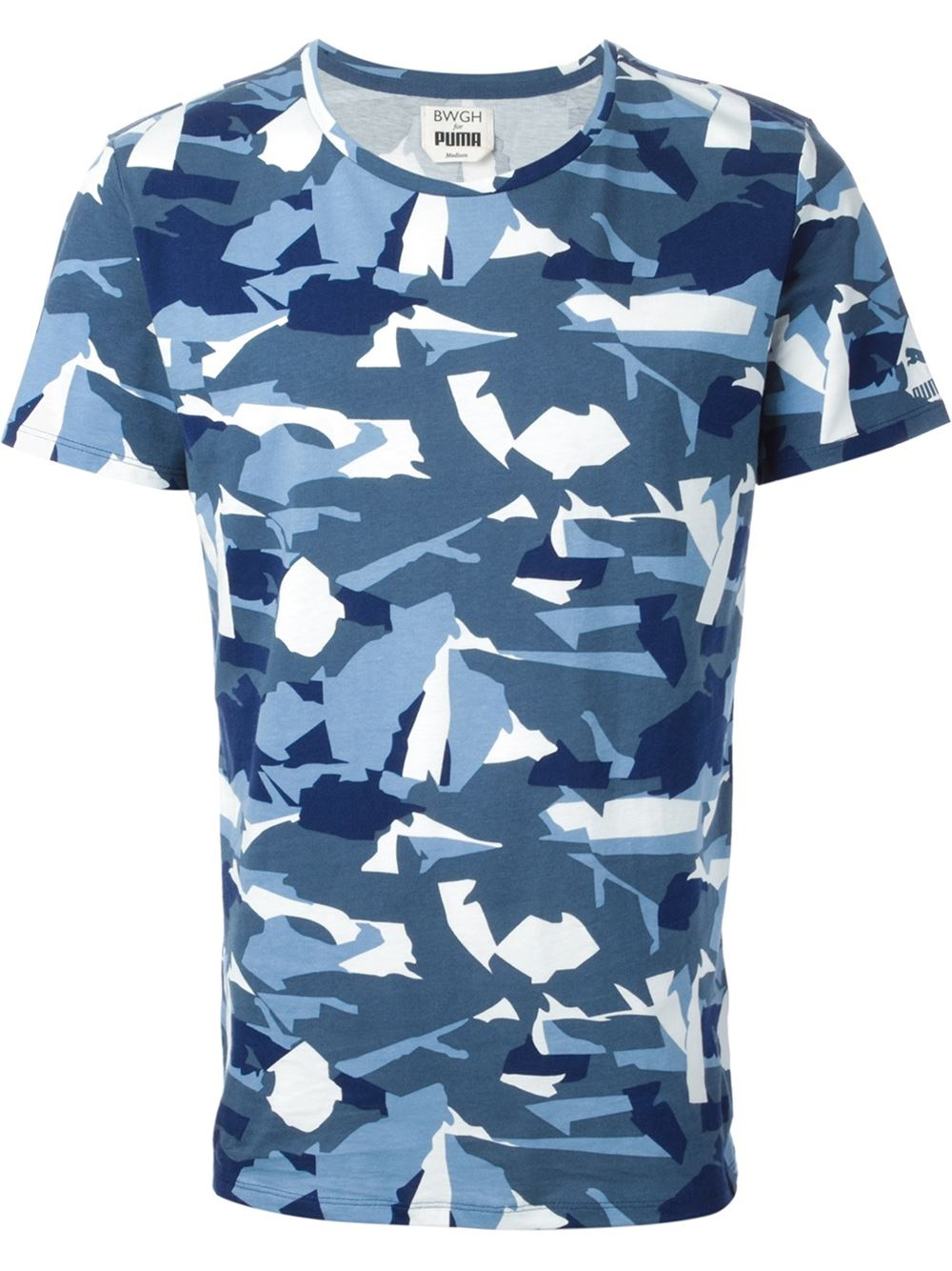 PUMA Bwgh Camouflage T-Shirt in Blue for Men - Lyst