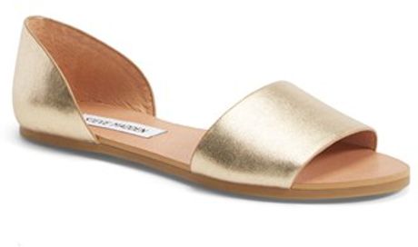 Steve Madden Twostp D'Orsay Sandals in Gold (GOLD LEATHER) | Lyst