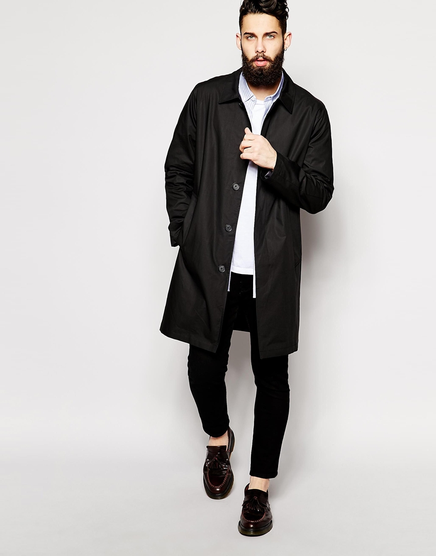 black trench coat asos