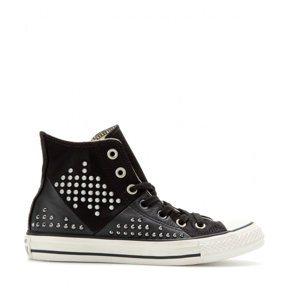 converse studded high top sneakers