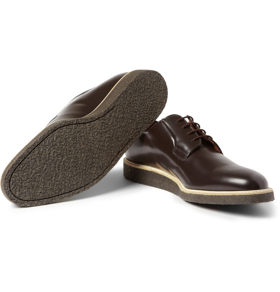 Common Projects CrepeSole Leather Derby Shoes in Brown for Men Lyst