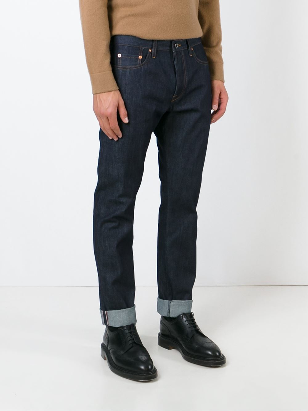 Valentino Straight Fit Jeans in Blue for Men | Lyst