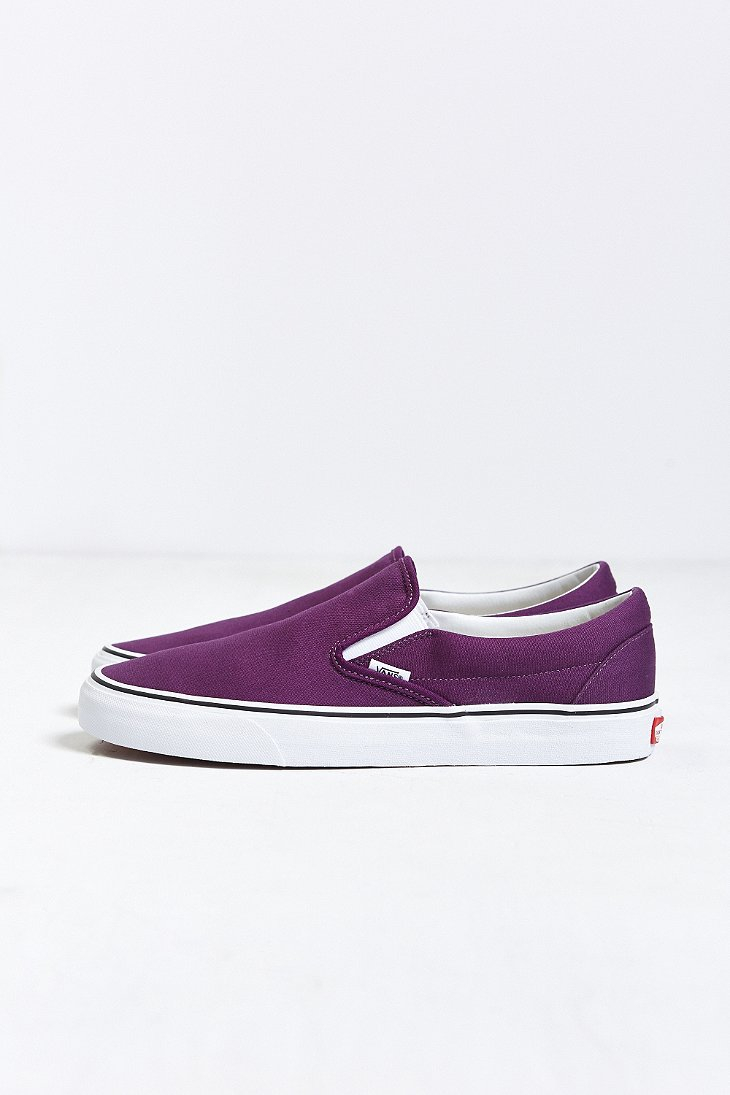 Vans Classic Color Slip-on Sneaker in Purple for Men | Lyst