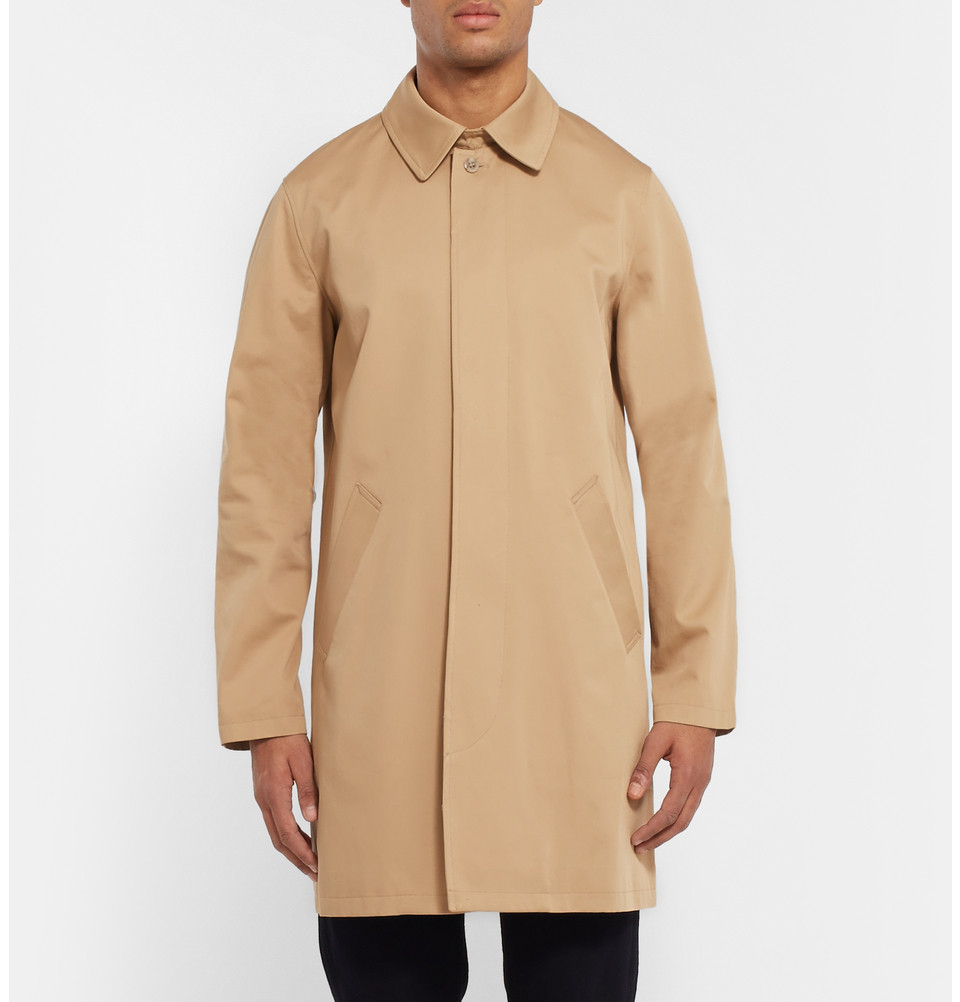Cotton gabardine raincoat Clearance