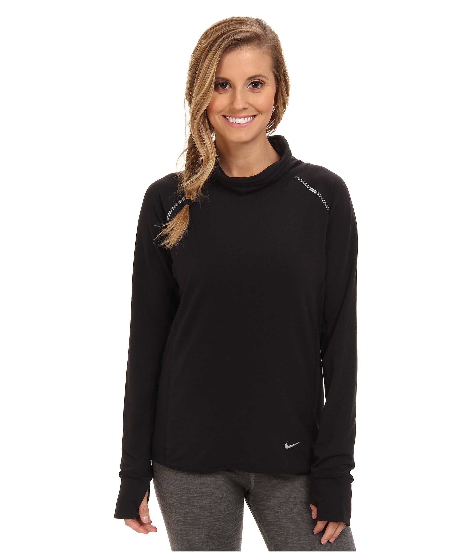 womens nike sweater black