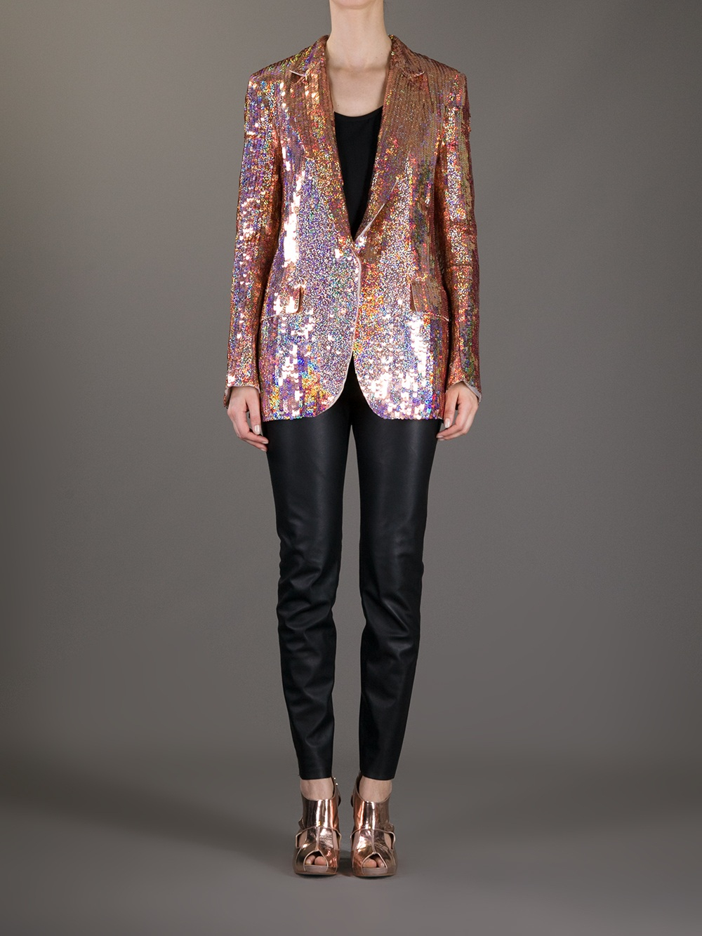 Stella McCartney Sequined Blazer in Pink & Purple (Pink) Lyst