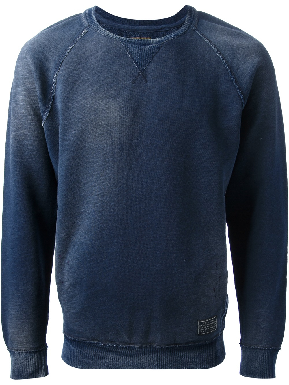 DIESEL Faded Sweatshirt in Blue for Men | Lyst