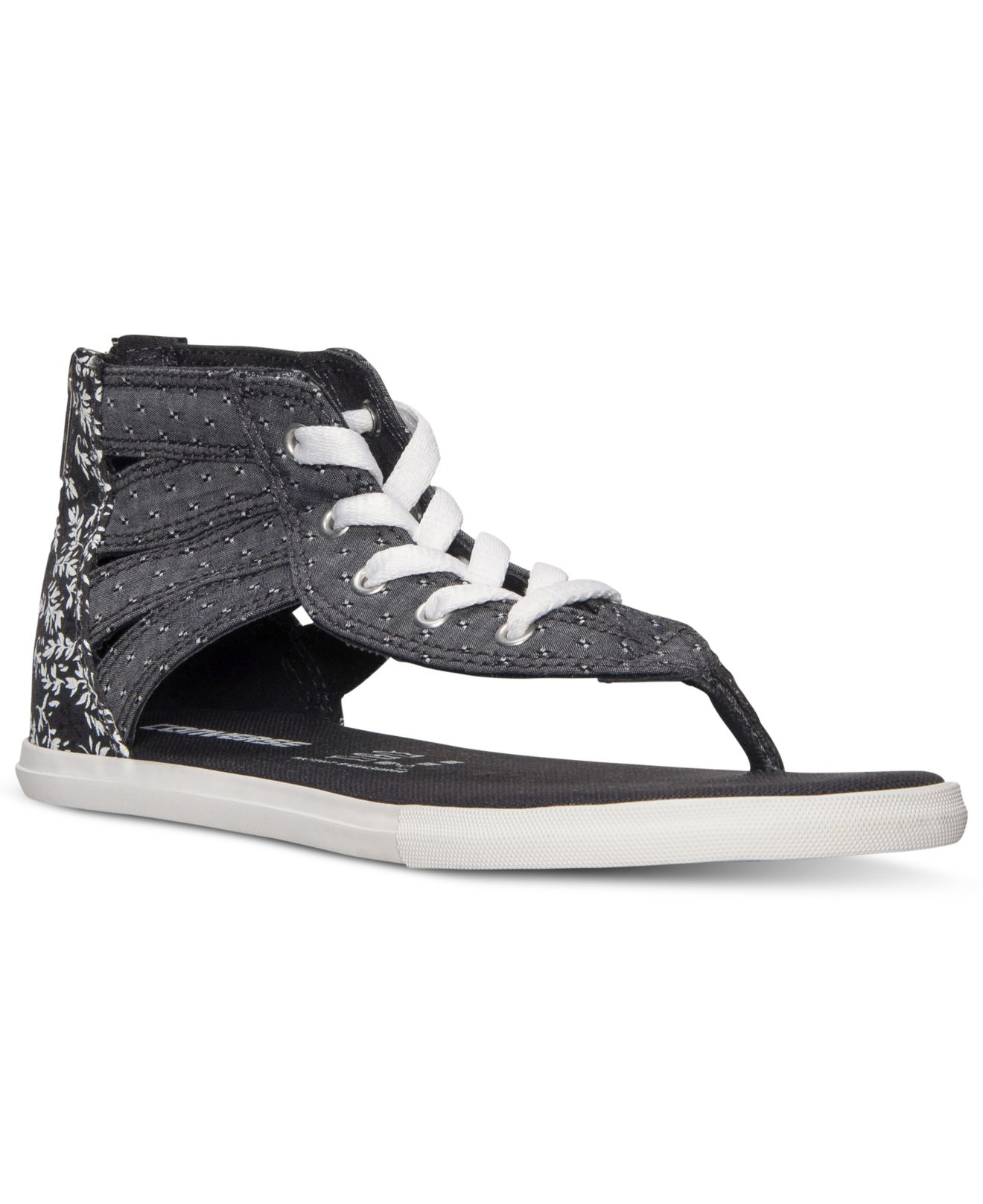 Converse Women'S Chuck Taylor Gladiator Thong Sandals From Finish Line in  Black | Lyst