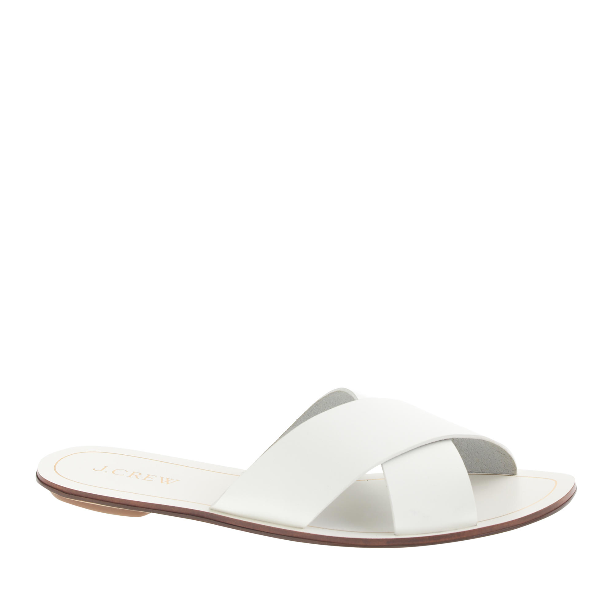 j crew white sandals