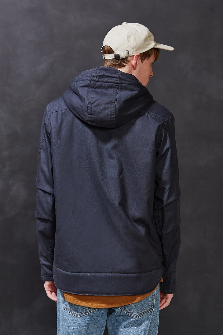 Patagonia Lined Canvas Hooded Jacket in Navy (Blue) for Men Lyst
