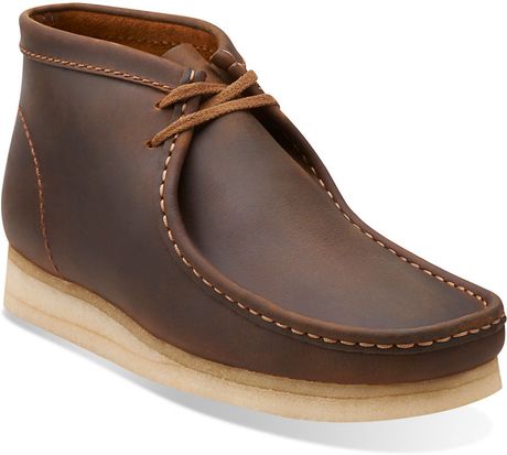 Clarks Wallabee Leather Chukka Boots in Brown for Men (Tan) | Lyst