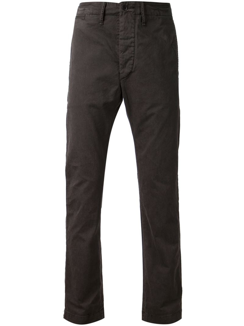 RRL 'officer's Chino' Trousers in Gray for Men | Lyst RRL 'officer's Chino' Trousers in Gray for Men | Lyst
