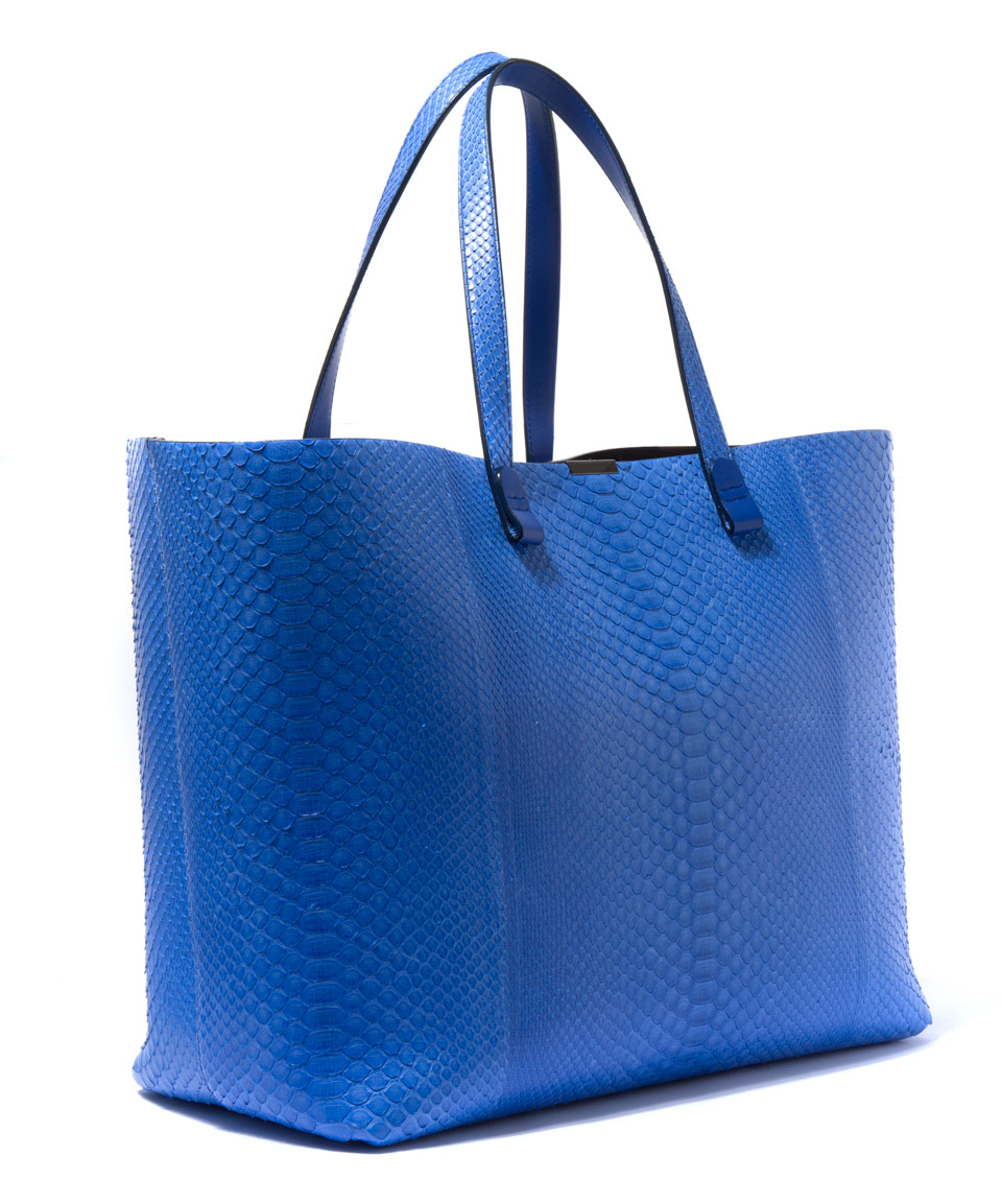 Victoria Beckham Blue Simple Shopper Leather Tote Bag - Lyst