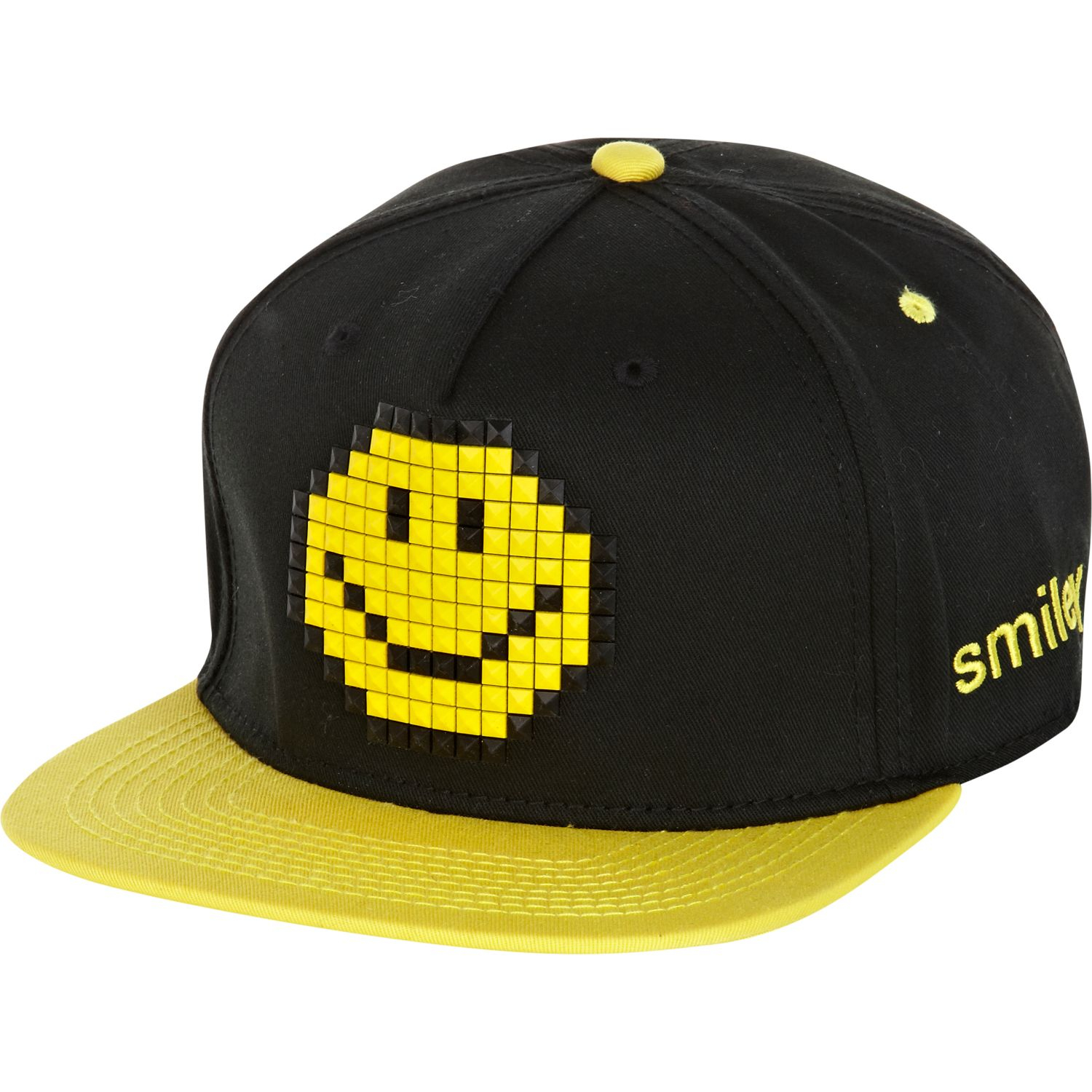 River island Black Smiley Face Trucker Hat in Yellow for Men (black) Lyst