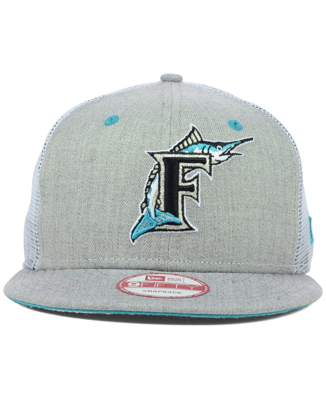 teal florida marlins hat