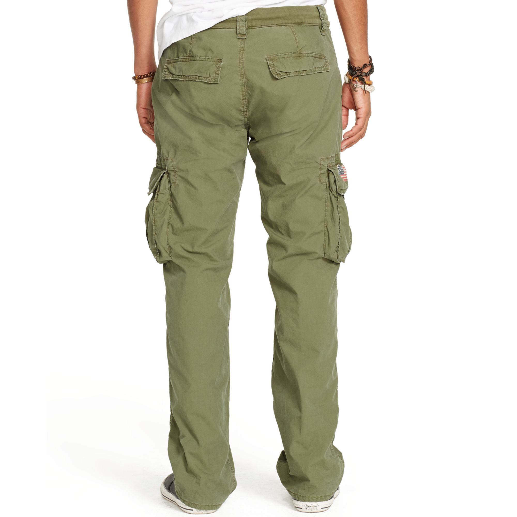 Denim & supply ralph lauren Jersey-Lined Cargo Pant in Green for Men ...