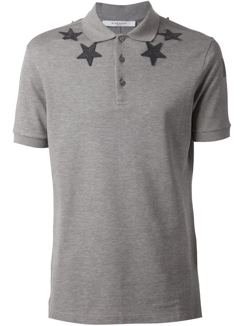 givenchy star polo white